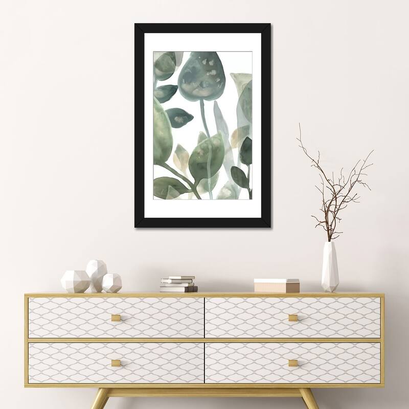 iCanvas "Water Leaves I" by June Erica Vess