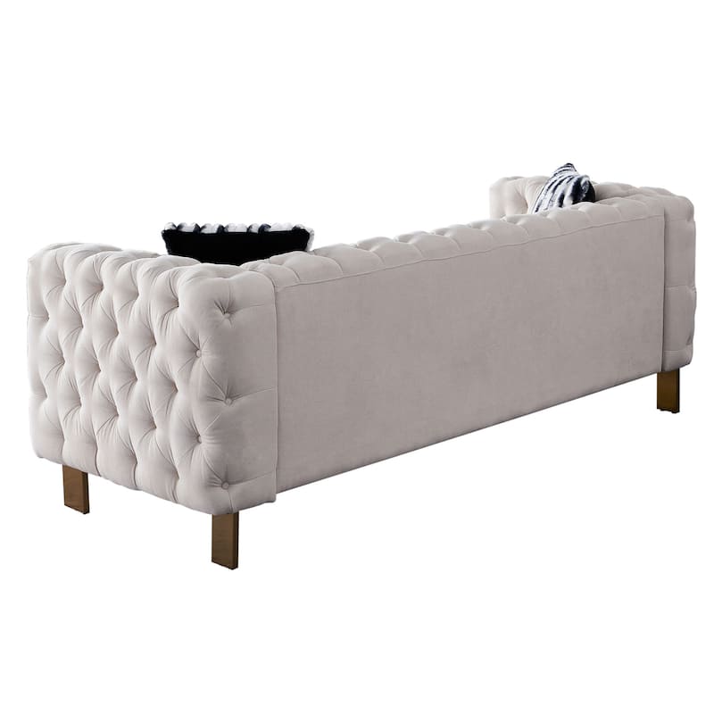 Chesterfield Modern Tufted Velvet Living Room Sofa
