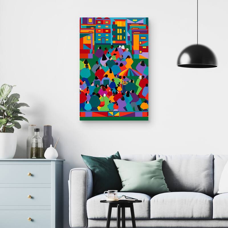 We The People I by Synthia SAINT JAMES Canvas Art Print