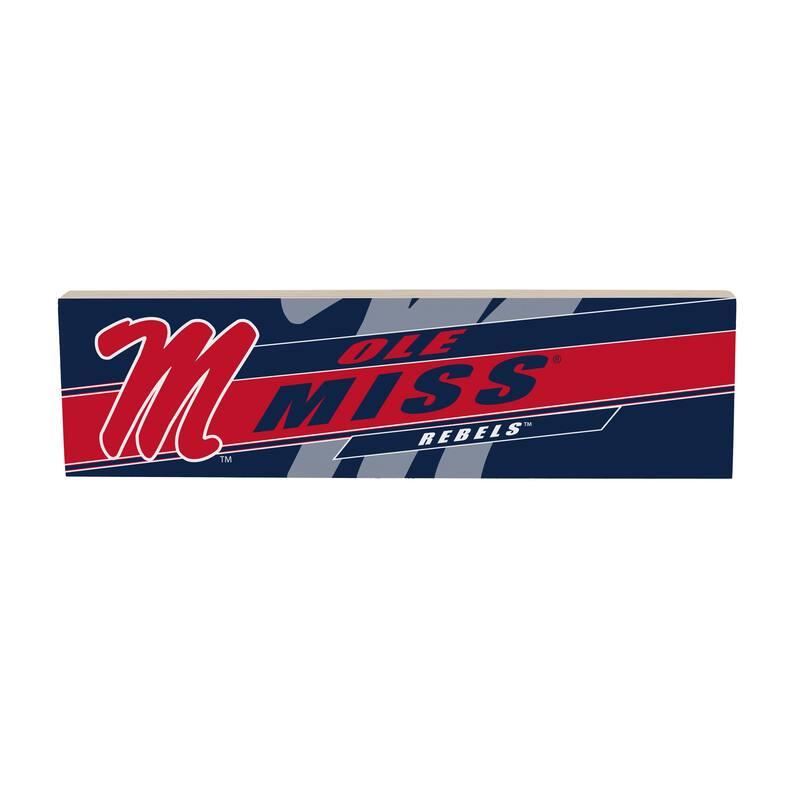 University of Mississippi Wooden Tabletop Mantel Shelf Sign