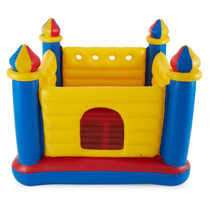 Intex Inflatable Colorful Jump-O-Lene Castle Bounce House, for 2 Kids Ages 3-6 - 26