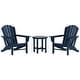 preview thumbnail 68 of 96, Altura Classic Outdoor Eco-Friendly All Weather Adirondack Chairs with Side Table (3-Piece Set)