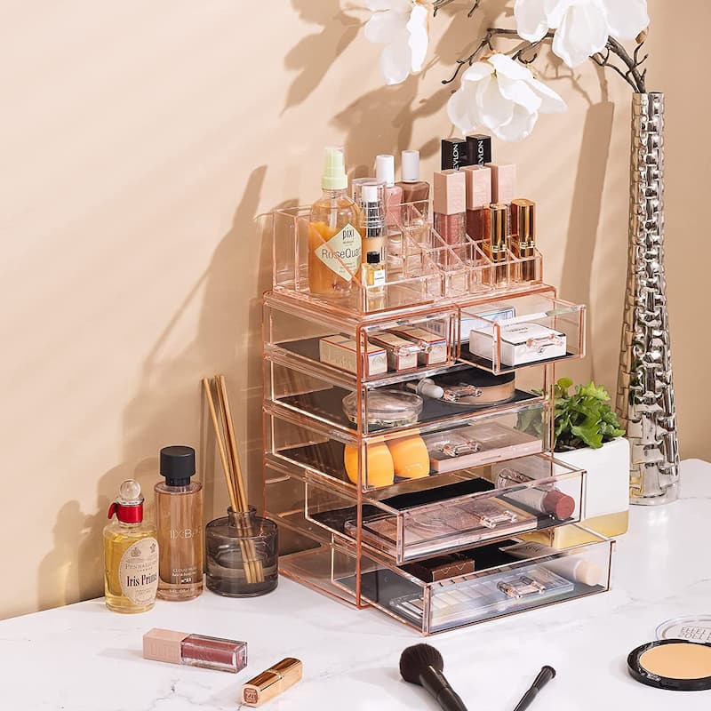 Sorbus Cosmetic Makeup and Jewelry Storage Case Display - Spacious Design - Vanity and Countertop (4 Large, 2 Small Drawers)