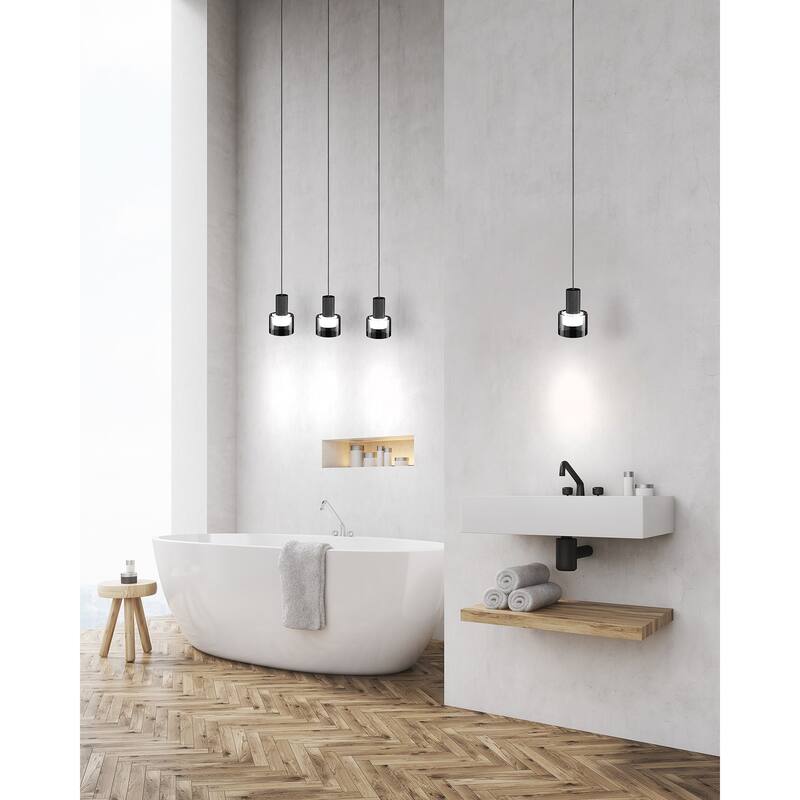Molineros 3-Light Linear Pendant - Black
