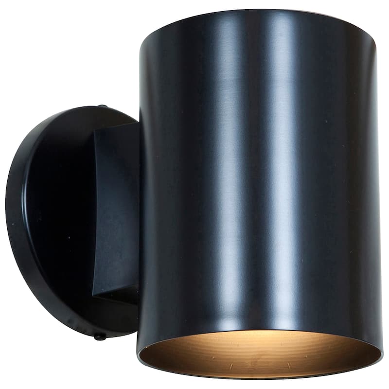 Access Lighting Poseidon - 1-Light Wet Location Wallwasher - Replaceabled LED - A19 - Black