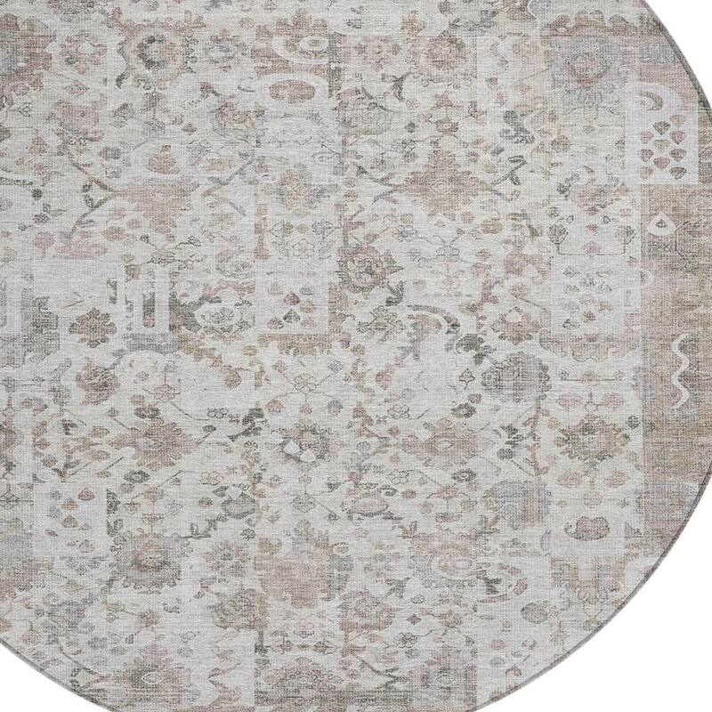 HomeRoots Patchwork Traditional Rectangle Outdoor Rug