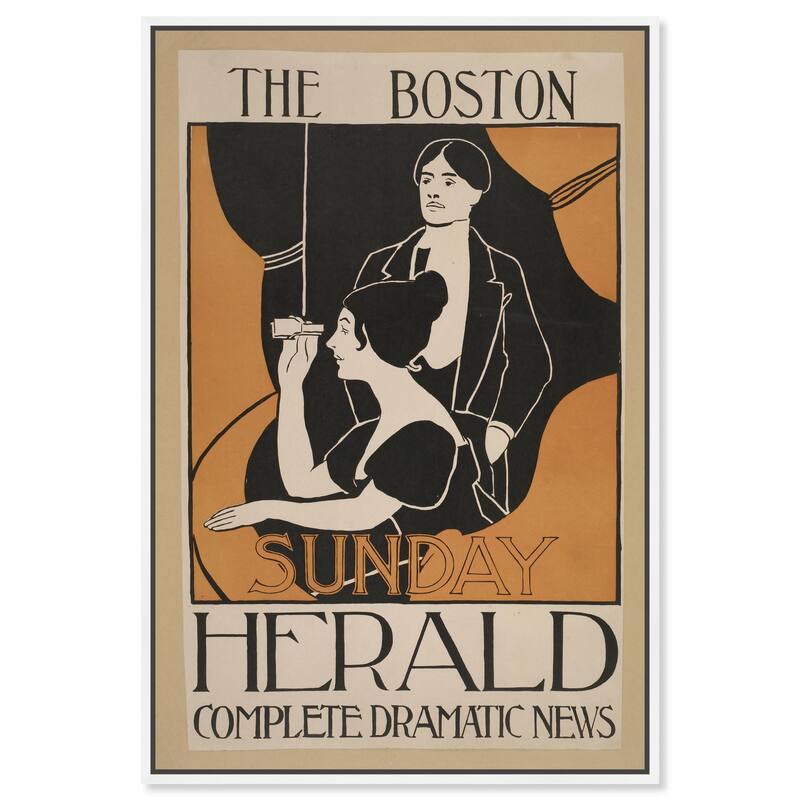 Sunday Herald 1893 Canvas by Art Remedy - White - 20" x 30"