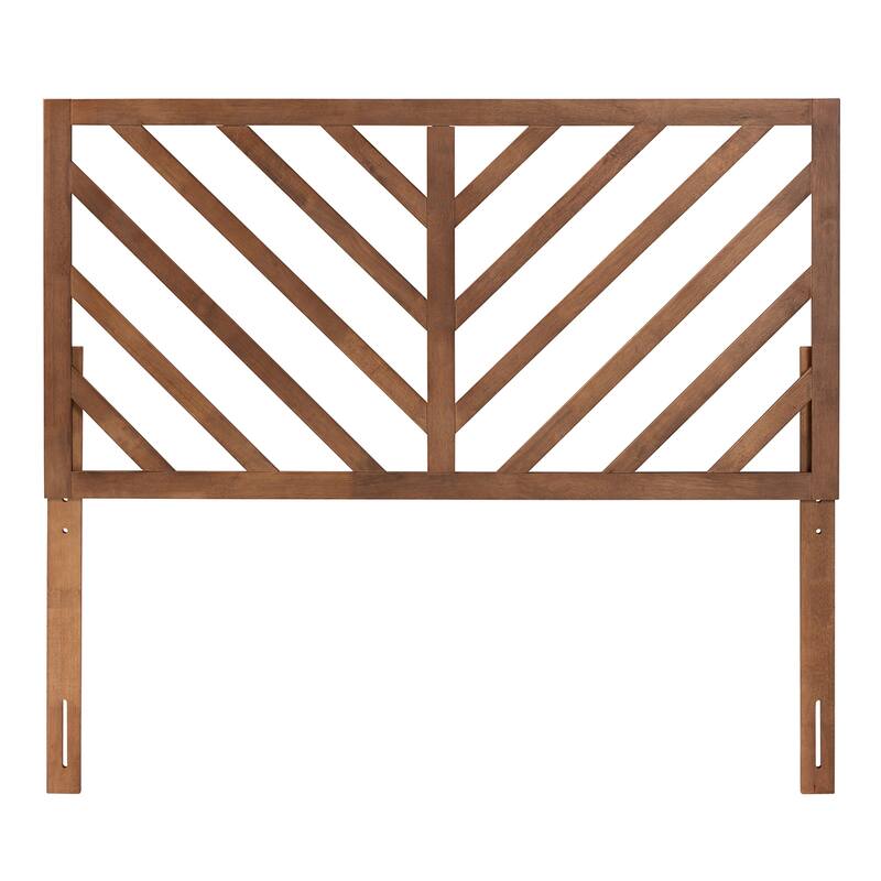 Belisma Modern and Contemporary Ash Walnut Finished Wood Headboard