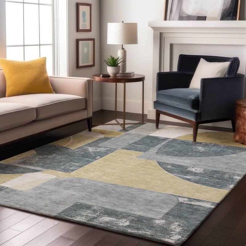 Premium Washable Super Soft Geo Modern Mayfield Rug