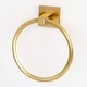 preview thumbnail 3 of 4, Alno Contemporary II 6 Inch Wall Mounted Towel Ring Satin Brass