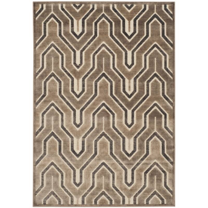 SAFAVIEH Paradise Flavie Modern Viscose Rug - 8' x 11'2" - Camel/Cream