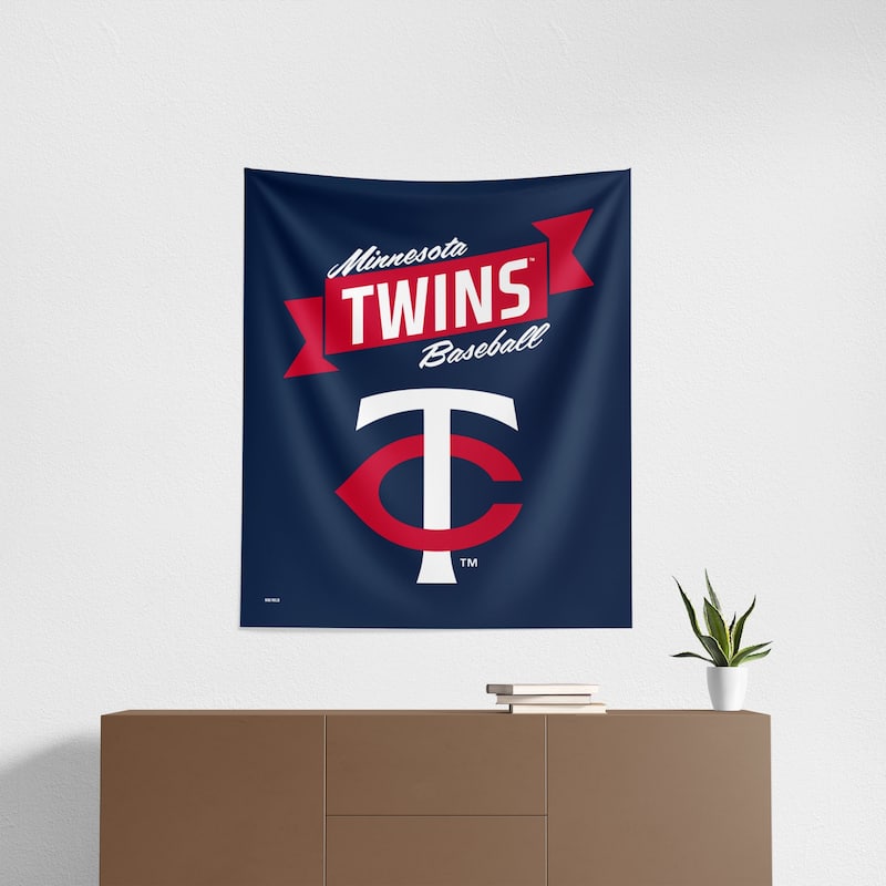 MLB Premium Twins Printed Wall Hanging - 34"x40"