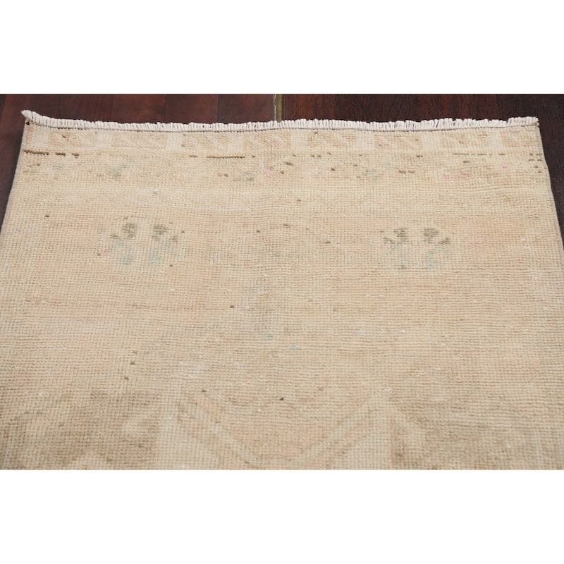 Antique Look Anatolian Turkish Staircase Runner Rug Wool Hand-knotted - 2'7" x 10'11"