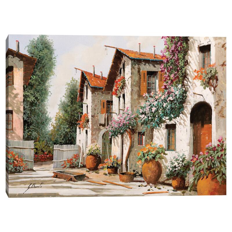 Piazza Verde by Guido Borelli Canvas Art Print