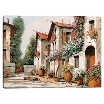 Piazza Verde by Guido Borelli Canvas Art Print