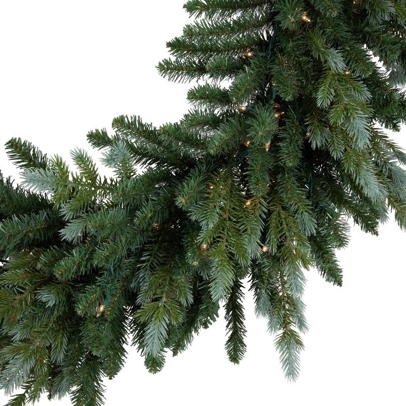 Real Touch™️ Blue Spruce Artificial Christmas Wreath 48" Clear Lights