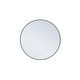 preview thumbnail 166 of 186, Carson Carrington Labbemala Metal Frame Round Mirror
