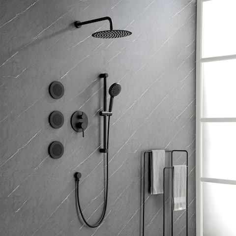 Rbrohant Complete Shower System with Rough-in Valve