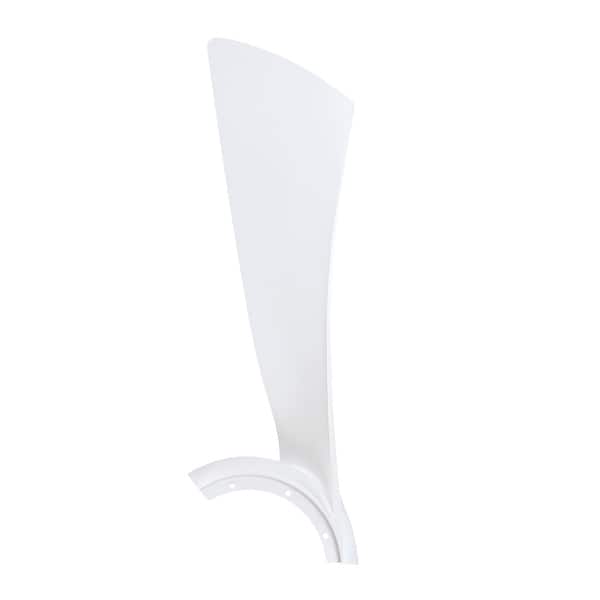 slide 2 of 3, Fanimation Wrap Custom Indoor/Outdoor Ceiling Fan 44 inch Blades - Set of 3 - Matte White - Matte White - 44 Inches