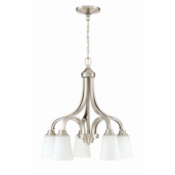 slide 2 of 4, Grace - 5 Light Brushed Polished Nickel