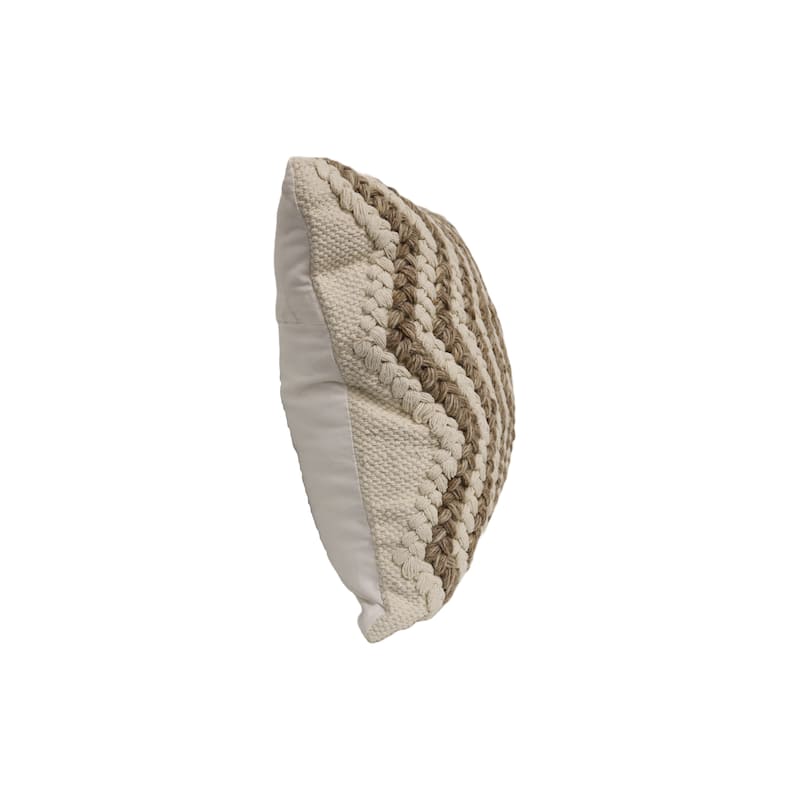 Home&Manor Sanremo Wool & Cotton Designer Throw Pillow