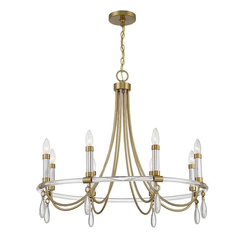 Savoy House 1-7718-8 Mayfair 8 Light 30" Wide Taper Candle Style