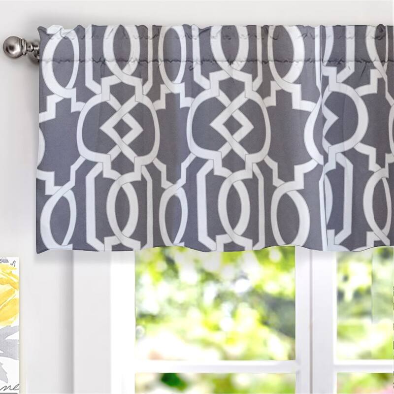 DriftAway Abigail Trellis Window Curtain Valance