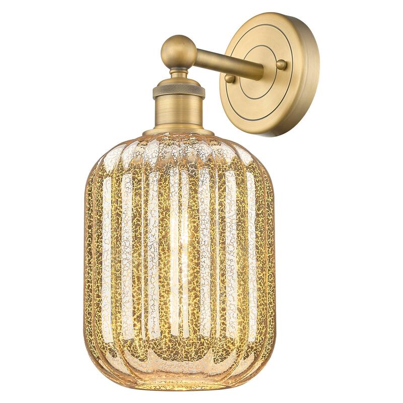Innovations Lighting 616-1W-14-7 Preston Sconce Preston 14" Tall Wall - Brushed Brass / Mercury
