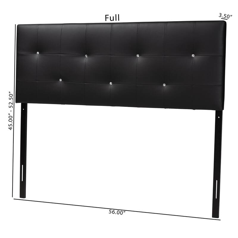 Silver Orchid Caillol Crystal Tufted Headboard