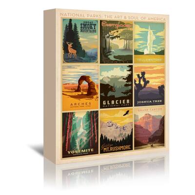 Americanflat - 8" x 10" National Park Multi by Anderson Design Group Wrapped Canvas Wall Art