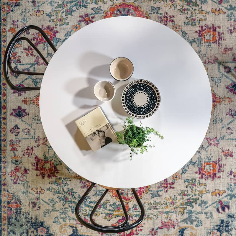41.25" x 41.25" Flower Round Dining Table