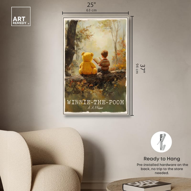 Classic Winnie the Pooh Canvas by Art Remedy
