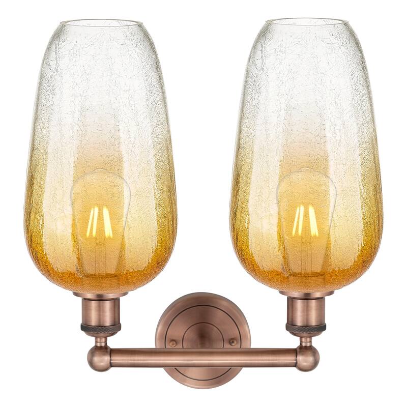 Innovations Lighting Endless Possibilities Edison - Brookhaven Flute - 2 Light 16" Bath Vanity Light