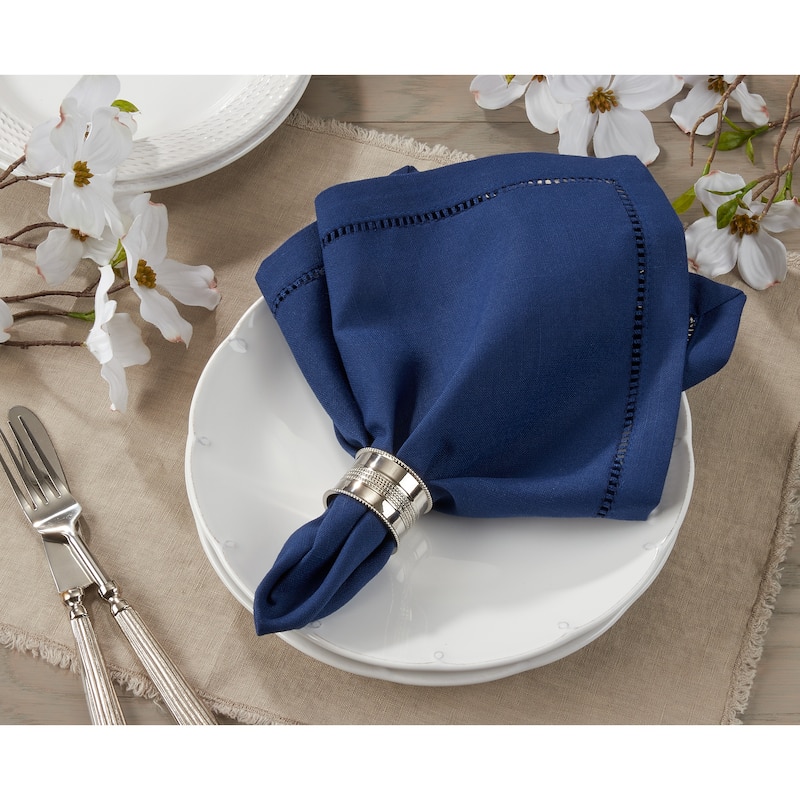 Classic Hemstitch Border Dinner Napkin (Set of 12)