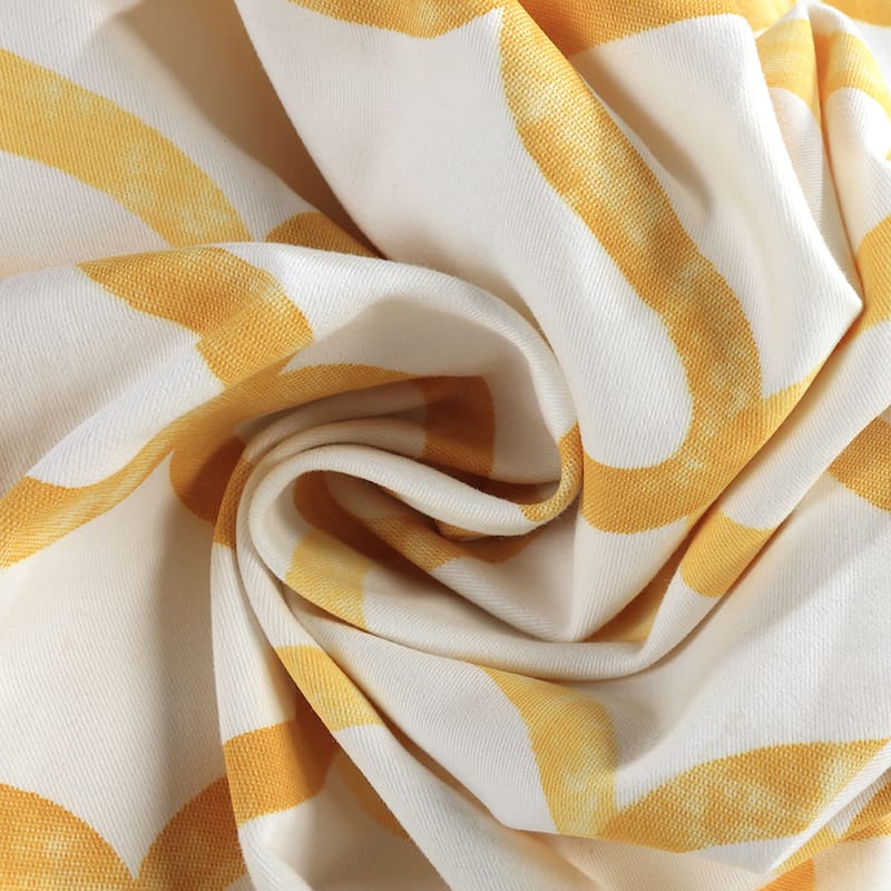 Exclusive Fabrics Illusions Geometric Grace Cotton Room Darkening Curtain (1 Panel)