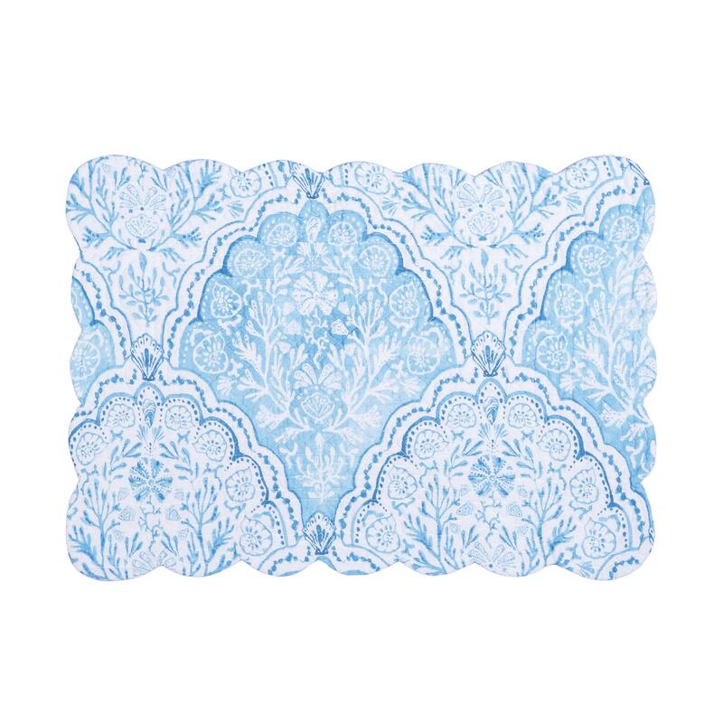 Chinoiserie Coast Quilted Placemat Set 6