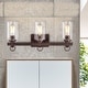 preview thumbnail 9 of 8, 3-light Oil Rubbed Bronze Bath/ Vanity Light