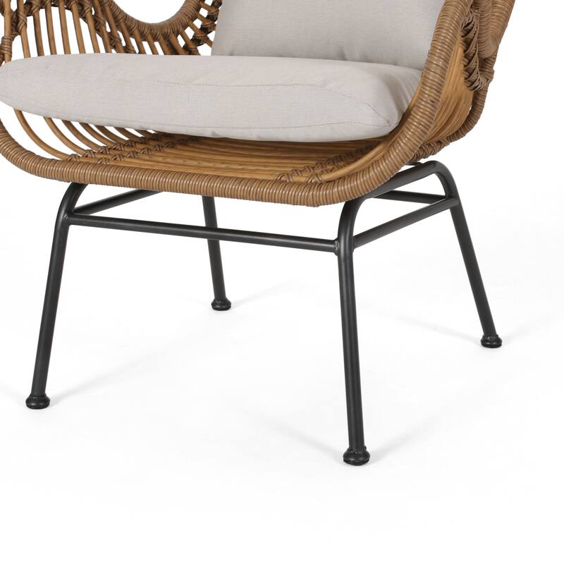 Montana Outdoor 5-piece Wicker Chat Set by Christopher Knight Home