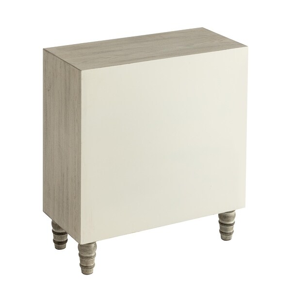 COZAYH 3 Drawer Farmhouse Nightstand with Embossed Weathered
