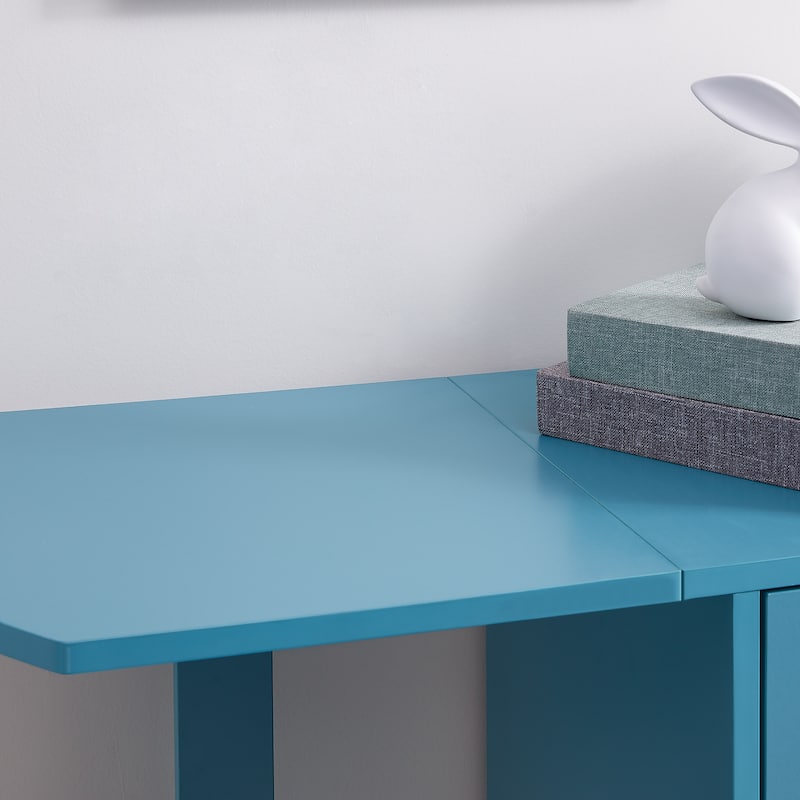 SEI Furniture London White Fold-out Organizer and Craft Desk