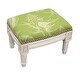 preview thumbnail 8 of 6, The Curated Nomad Algiers Seashells Nail-head Trim Footstool