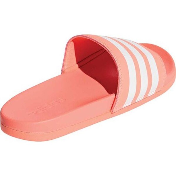 coral adidas slides