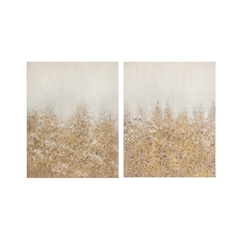 Madison Park Glimmer Heavily Embellished 2-piece Canvas Wall Art Set (Set of 2)
