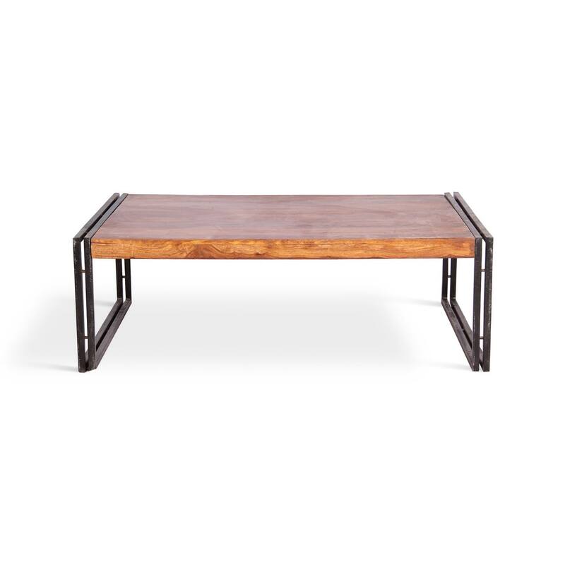 Handmade Solid Seesham Wood Coffee Table (India)