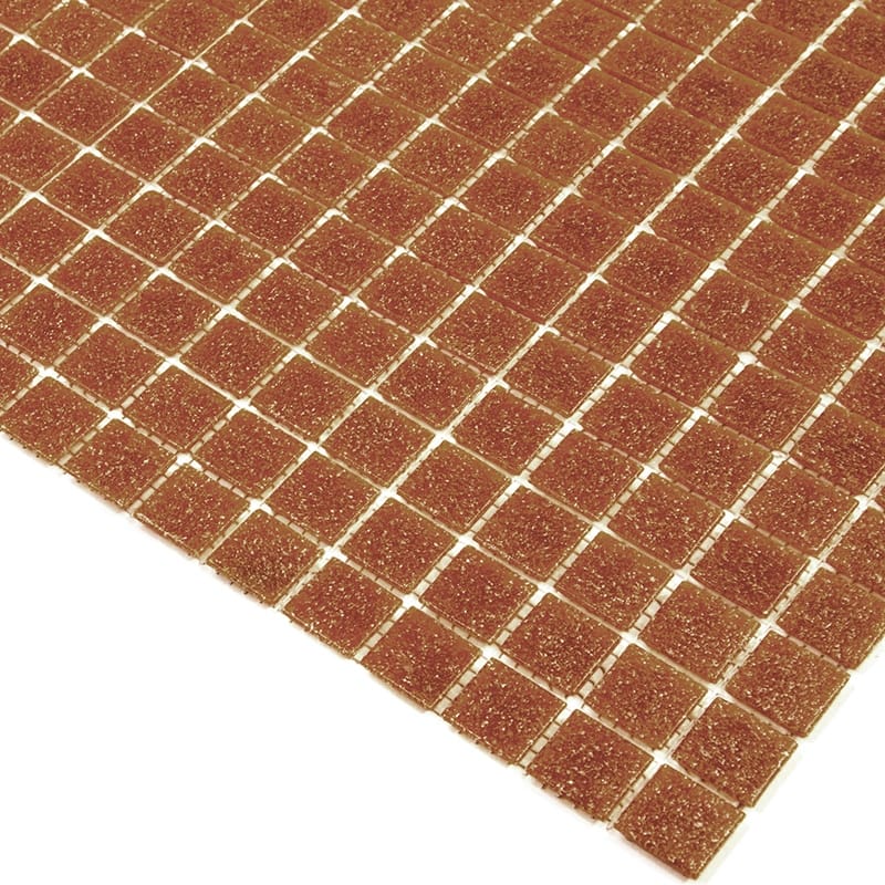 Apollo tile 12" x 12" Dune Glossy Apricot Red Glass Tile (20 sq ft/case) - 20 Pack