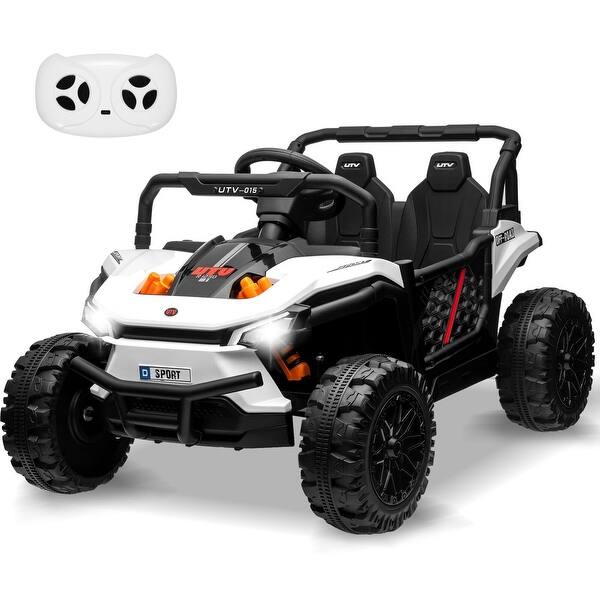 slide 2 of 28, 12V 7AH Ride On UTV, Battery Powered Electric Vehicle w/Remote Control White