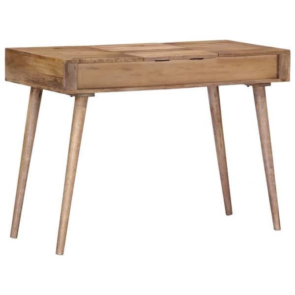 Shop Vidaxl Dressing Table 44 X17 7 X29 9 Solid Mango Wood