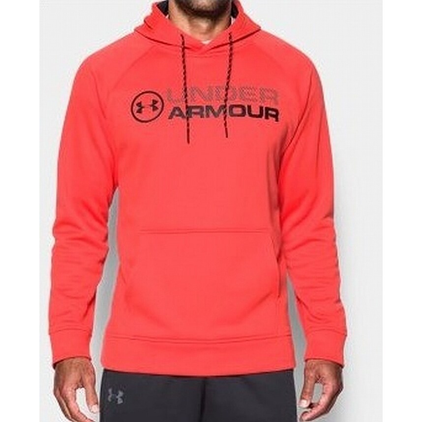 mens pink under armour hoodie