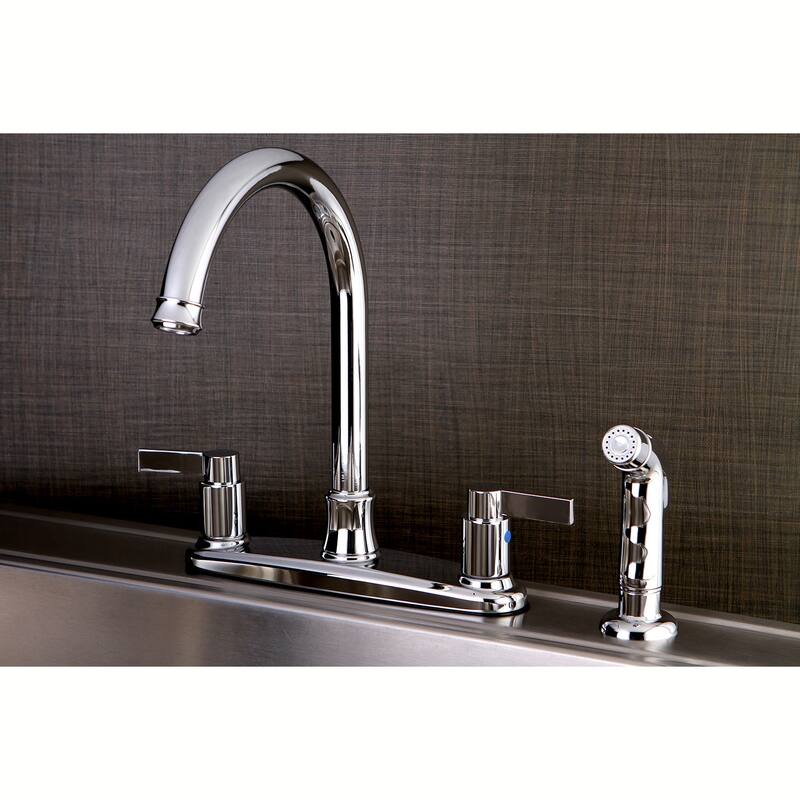 NuvoFusion 8 in. Centerset Kitchen Faucet with Sprayer