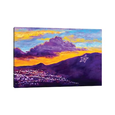 iCanvas "El Paso Star On The Mountain" by Candy Mayer Canvas Print